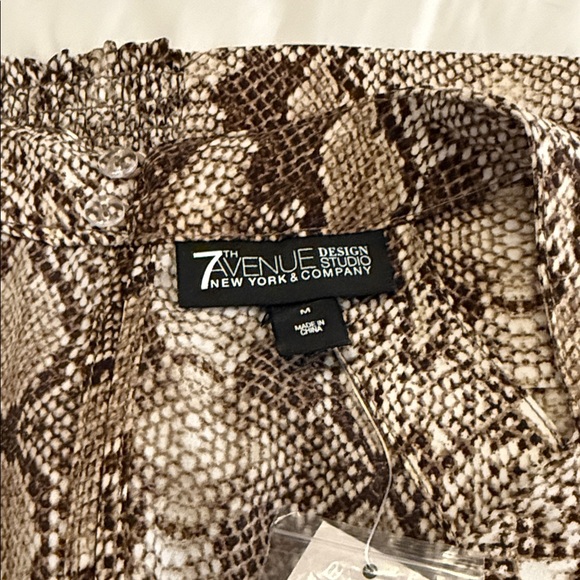 Snake Print Halter Camisole Top - Brown - Picture 2 of 2